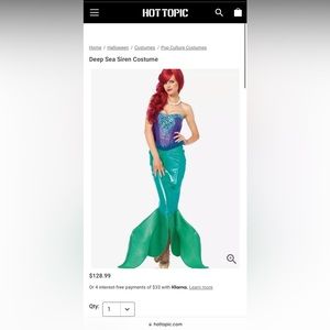 Leg Avenue new mermaid costume